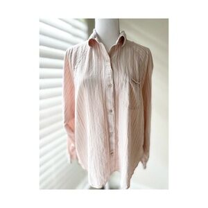 Aritzia Light Pink Button-Down Shirt
